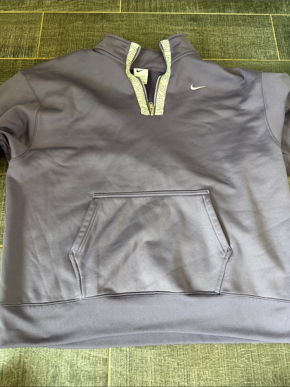 Nike Half-Zip Pullover in Lavender with Pale Trim